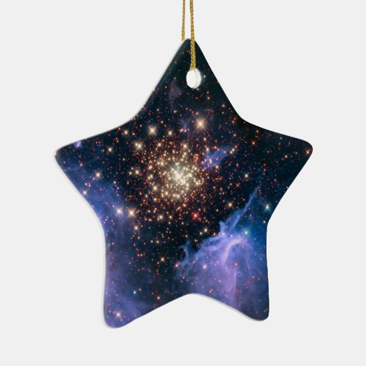Feuerwerk in Space Celestial Star Keramik Ornament (Rechts)