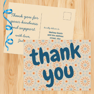 Feuerwerk-inspiriertes Muster individuell gestaltb Postkarte