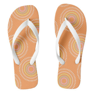 Feuerwerk Japanisch Orange Badesandalen