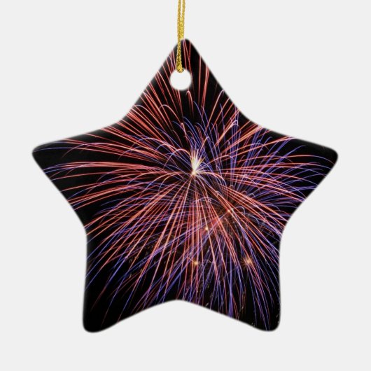 Feuerwerk Keramik Ornament (Vorne)