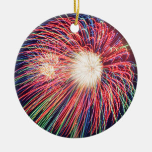 Feuerwerk Keramikornament