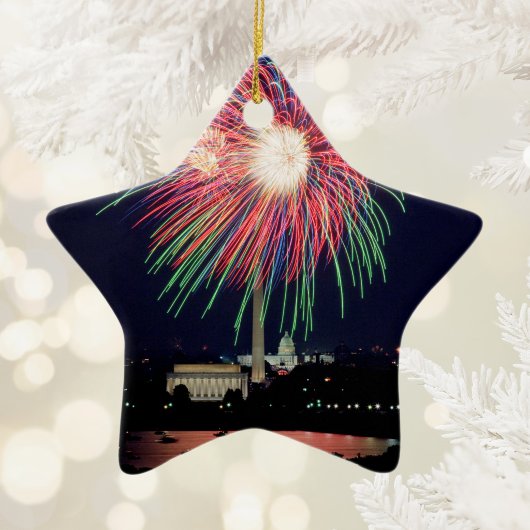 Feuerwerk Keramikornament