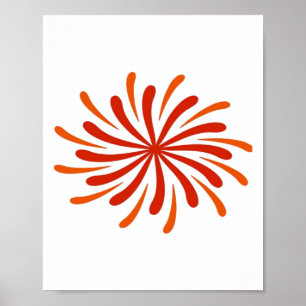 Feuerwerk Klassik Poster