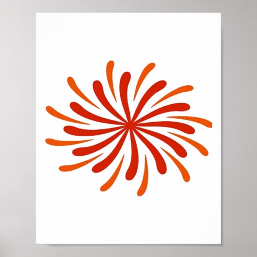 Feuerwerk Klassik Poster (Vorne)