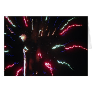 Feuerwerk Knistern Grußkarte