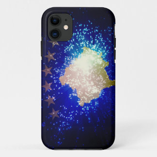 Feuerwerk; Kosovo-Flagge iPhone 11 Hülle