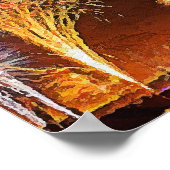 Feuerwerk Kunstwand für Dekoration. Poster (Ecke)