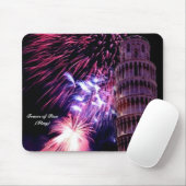 Feuerwerk Leuchtturm von Pisa Mousepad (Mit Mouse)