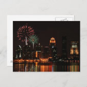 Feuerwerk Louisville Postkarte (Vorne/Hinten)