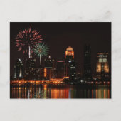 Feuerwerk Louisville Postkarte (Vorderseite)