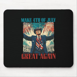 Feuerwerk Lustig Trump Amerikanisch Machen 4. Juli Mousepad