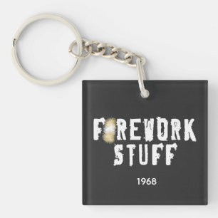 Feuerwerk mit cooler Objekt Schlüsselanhänger