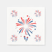 Feuerwerk Napkin Serviette (Vorderseite)