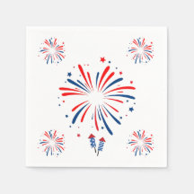 Feuerwerk Napkin