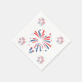 Feuerwerk Napkin Serviette (Ecke)