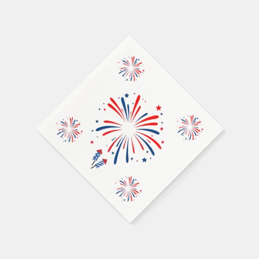 Feuerwerk Napkin Serviette (Ecke)
