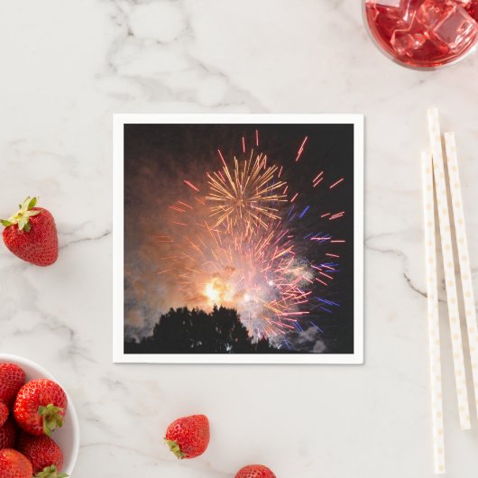 Feuerwerk Papier Napkin Serviette (Beispiel)