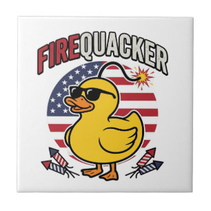 Feuerwerk Patriotische Ente Feuerwerk Vektor Desig Fliese