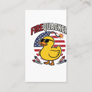 Feuerwerk Patriotische Ente Feuerwerk Vektor Desig Visitenkarte