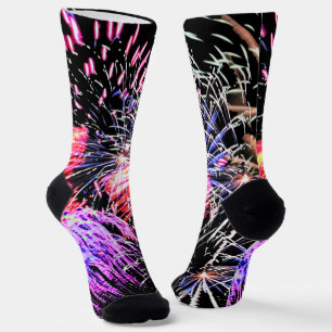 Feuerwerk-Patriotischer-Feiertag Unisex Socken