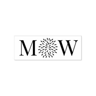 Feuerwerk platzt Hochzeitspaar 2 Anfangsmonogramm Permastempel