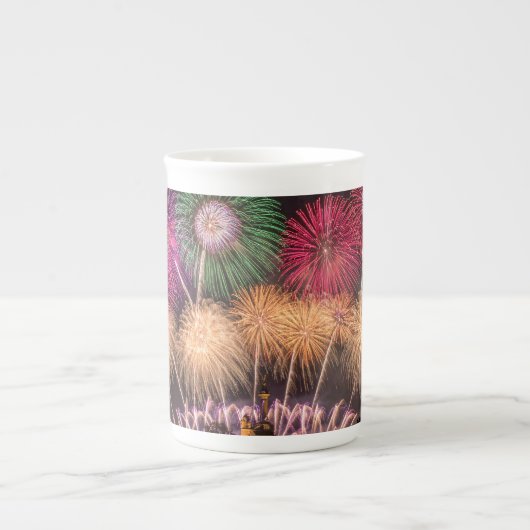 Feuerwerk Porzellantasse (Vorderseite)