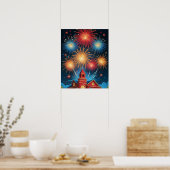 Feuerwerk Poster (Küche)