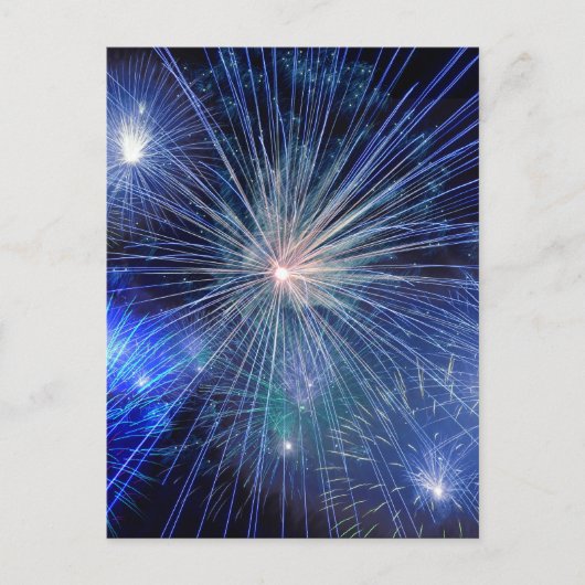 Feuerwerk-Poster Postkarte (Vorderseite)