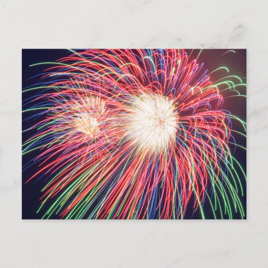 Feuerwerk Postkarte (Vorderseite)