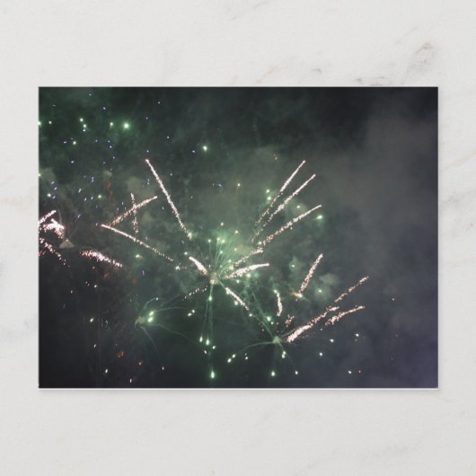 Feuerwerk Postkarte (Vorderseite)