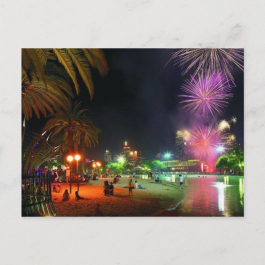 Feuerwerk Postkarte (Vorderseite)