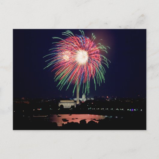 Feuerwerk-Postkarte Postkarte (Vorderseite)