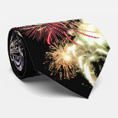 Feuerwerk-Power-Krawatte Krawatte (Gerollt)