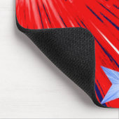 Feuerwerk Red White Blue Mousepad Portrait (Ecke)