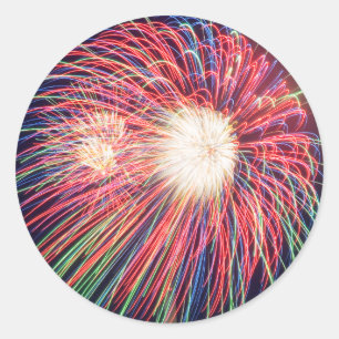 Feuerwerk Runder Aufkleber