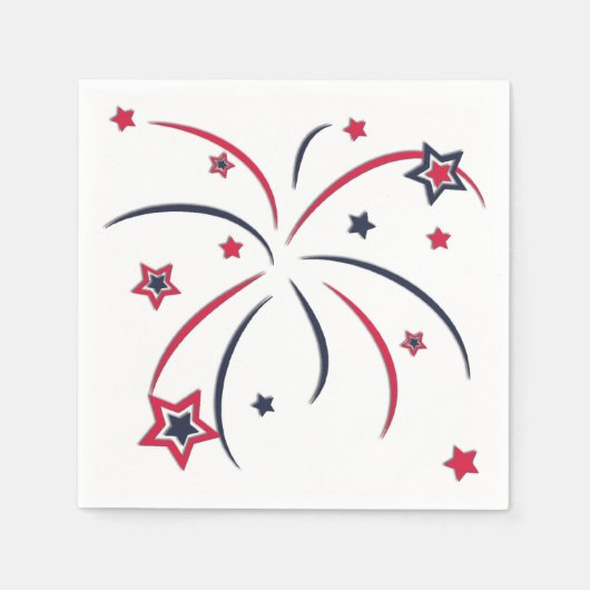 Feuerwerk Serviette (Vorderseite)