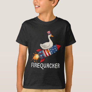 Feuerwerk-Shirt, Lustiges Gans 4. Juli-Shirt T-Shirt