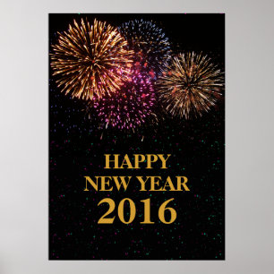 Feuerwerk - Silvesterposter Poster