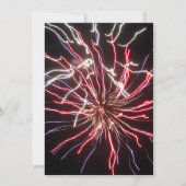 Feuerwerk Sommerhochzeit Einladung (Rückseite)