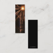 Feuerwerk-Strom-Lesezeichen Mini Visitenkarte (Vorne/Hinten)