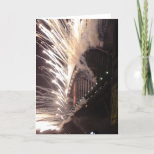 Feuerwerk Sydney hoch Feiertagskarte