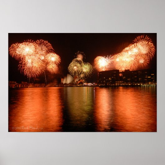 Feuerwerk Sydney Opera House Idol Poster (Vorne)