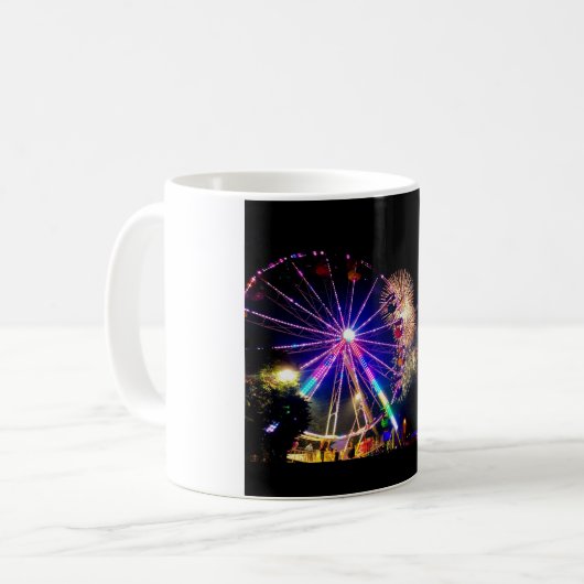 Feuerwerk-u. Riesenrad-Tasse Kaffeetasse (Vorderseite Links)