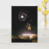 Feuerwerk über Cleveland Browns Stadium - Karte (Gelbe Blume)