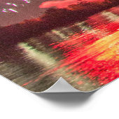 Feuerwerk über dem Atwood Lake, Ohio Poster (Ecke)