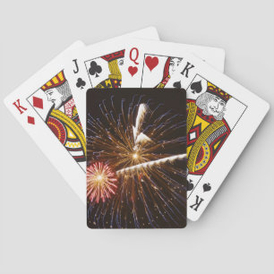 Feuerwerk über dem Savannah River Spielkarten