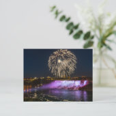 Feuerwerk über den Niagarafällen Postkarte (Stehend Vorderseite)