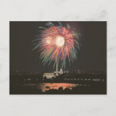 Feuerwerk über Washington DC Postkarte (Vorderseite)