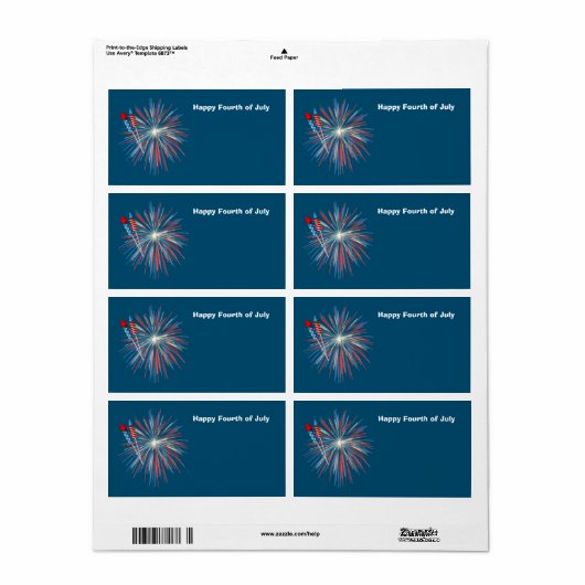 Feuerwerk und Raketen am 4. Juli animiert (Vorne)