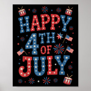 Feuerwerk Us Patriotic American Pride Happy 4. Poster